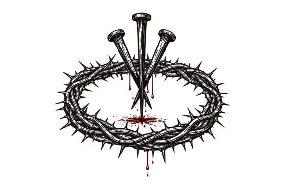 Crown of Thorns Nails Blood