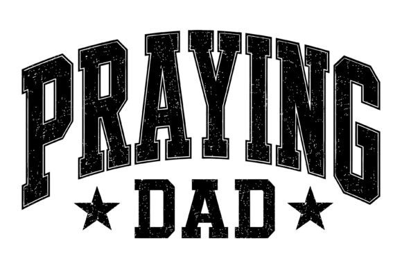 Praying Dad SVG Design for T-Shirt Designs