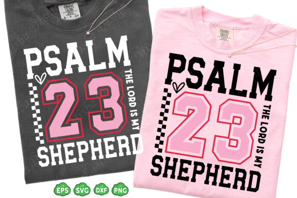 Psalm 23 SVG PNG: T-Shirt Designs