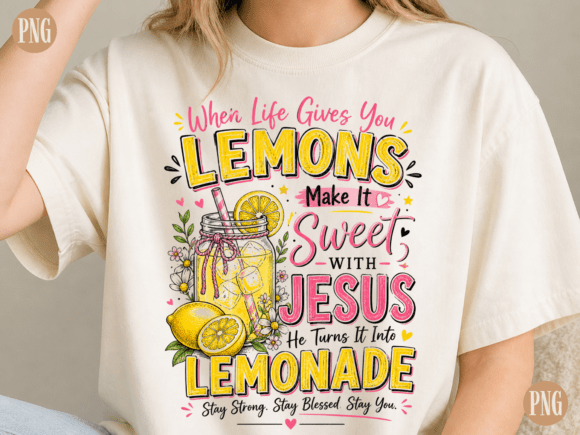 When Life Gives You Lemons PNG Christi T-Shirt Designs